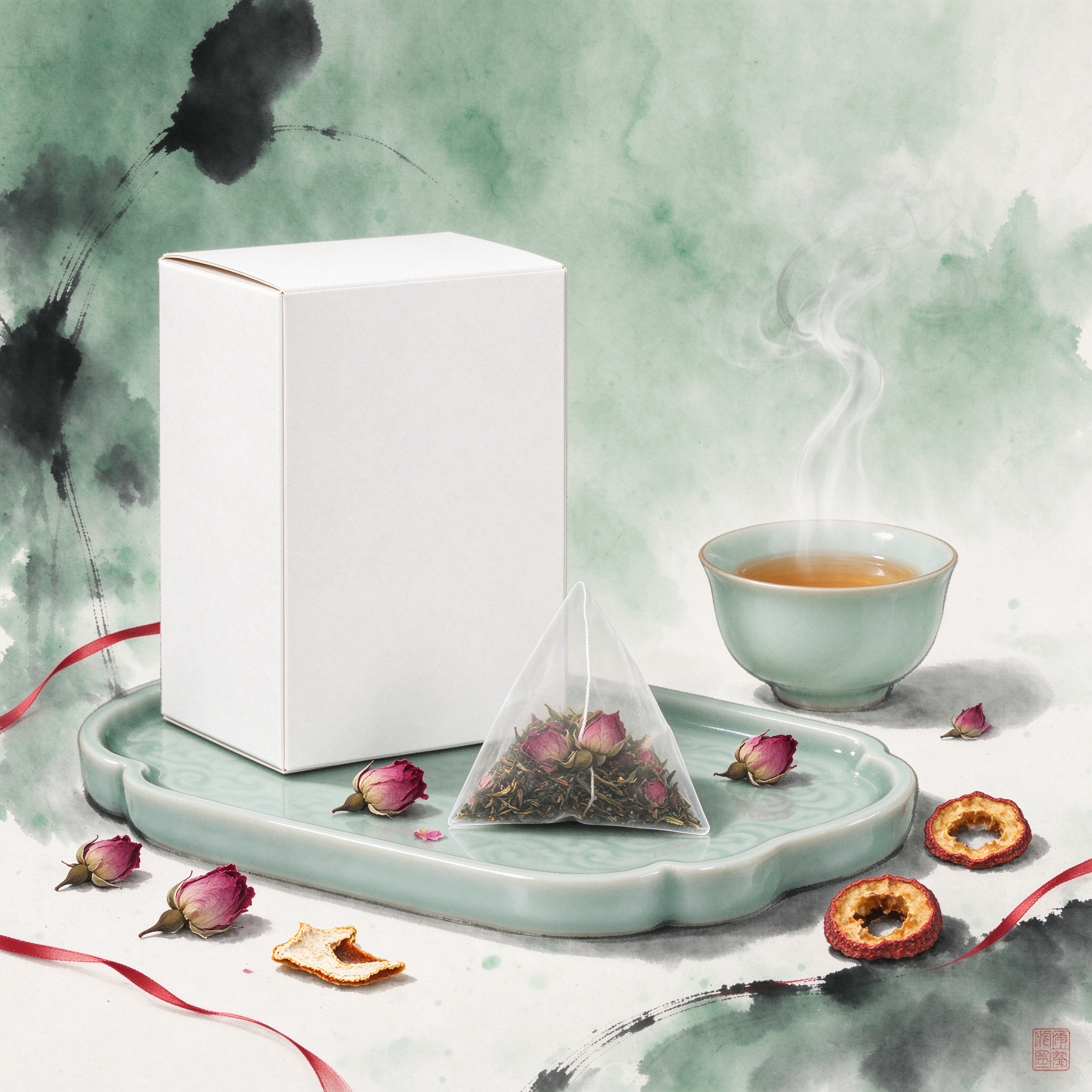 疏肝·玫瑰陈皮茶